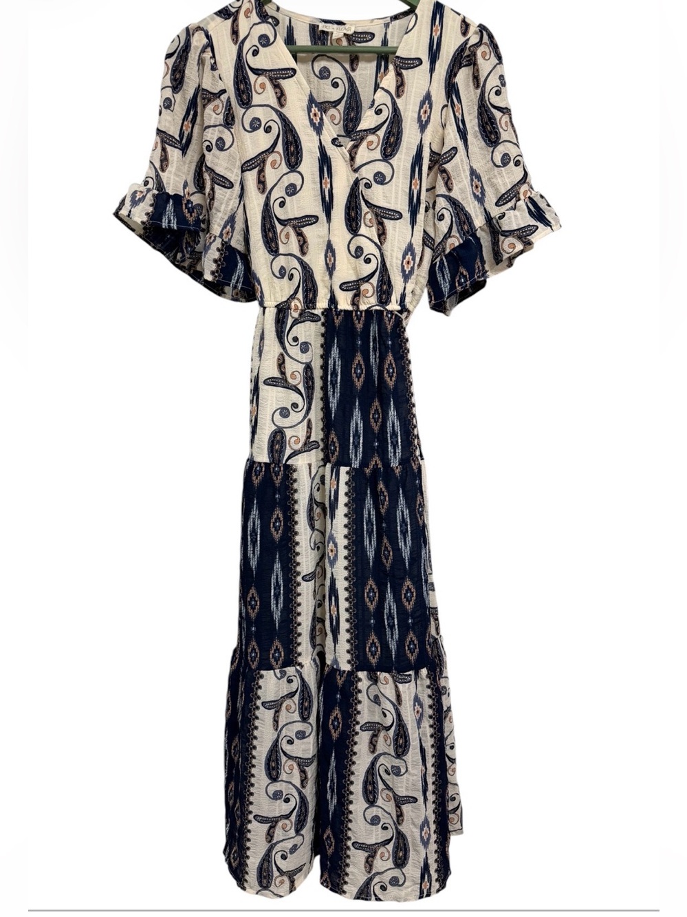 Fig & Flower printed midi dress